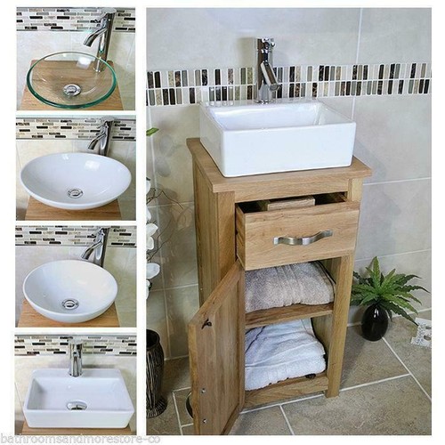 Solid oak bathroom cabinet - solid,