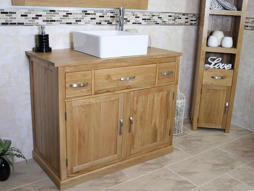 Bathroom vanity unit solid - bathroom, in