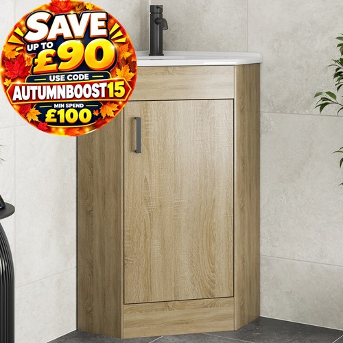 Bathroom single door - single, corner