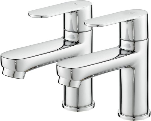 Bathroom basin pillar taps - basin,
