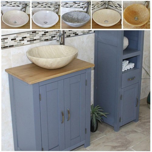 Grey small bathroom vanity - small,
