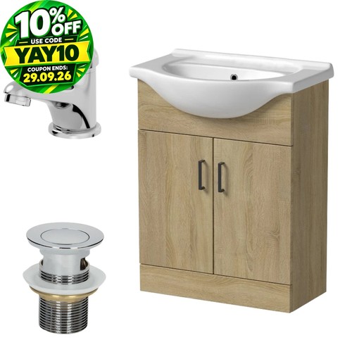 650mm oak bathroom - bathroom, vanity
