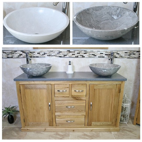 Solid oak bathroom vanity - solid,
