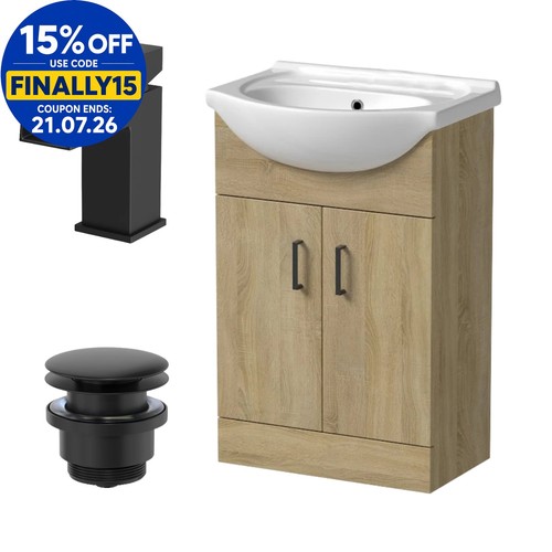 560mm oak bathroom - 560mm,