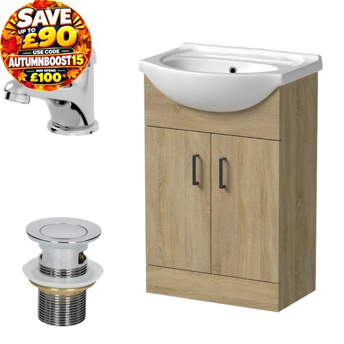 560mm oak bathroom vanity - bathroom, unit