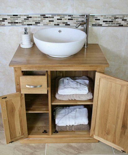 Bathroom vanity unit - unit, oak