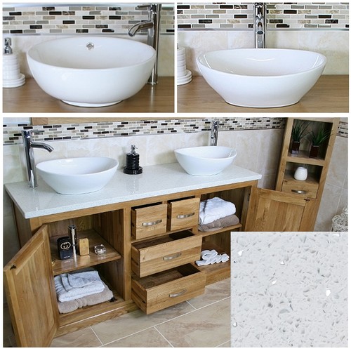 Solid oak bathroom vanity - bathroom, unit