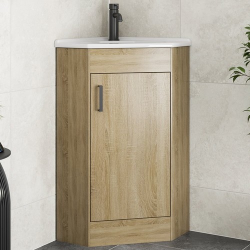 Bathroom single door - bathroom, corner