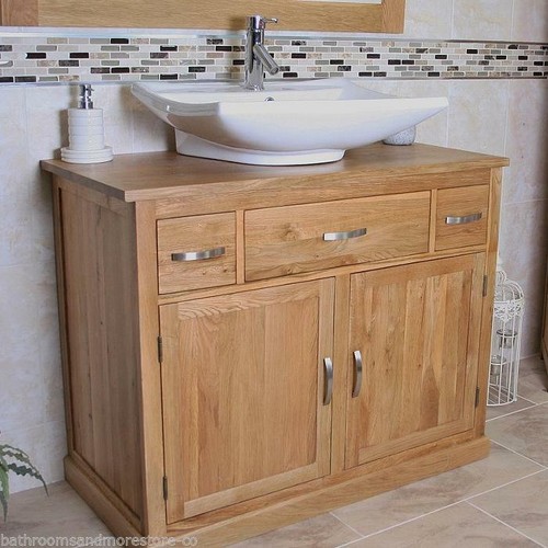 Bathroom vanity unit oak - |,