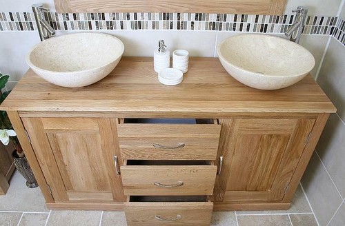 Solid oak bathroom - solid, vanity