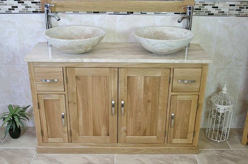 Double bathroom vanity unit - double,