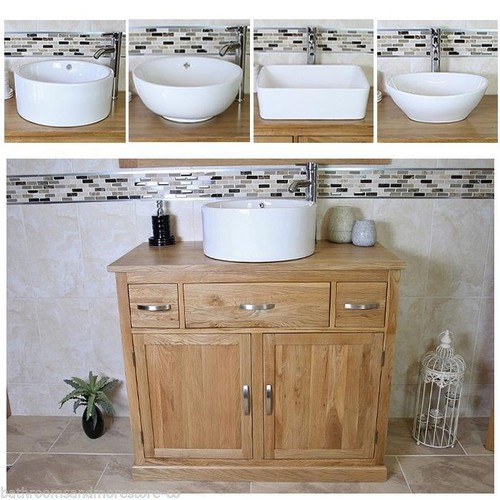 Bathroom vanity unit oak - bathroom,