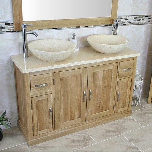 Oak bathroom vanity - oak,