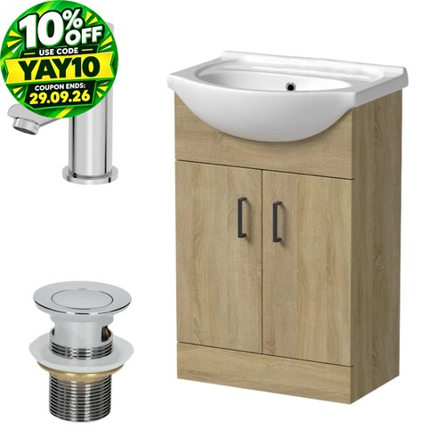 560mm oak bathroom - oak,