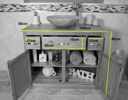 Bathroom vanity solid oak - |,