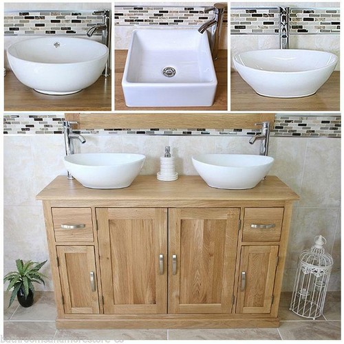 Solid oak bathroom - bathroom, vanity