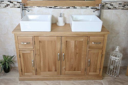 Bathroom vanity unit - bathroom, oak