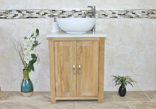 Solid oak bathroom vanity - solid,