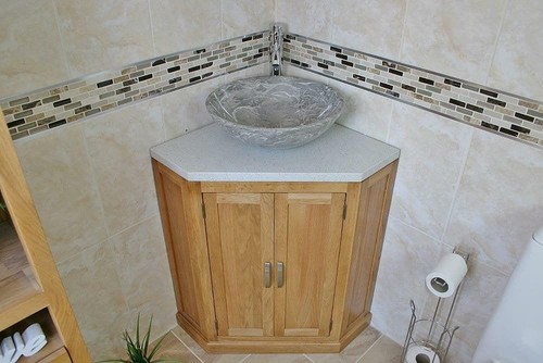 Solid oak bathroom vanity - solid,