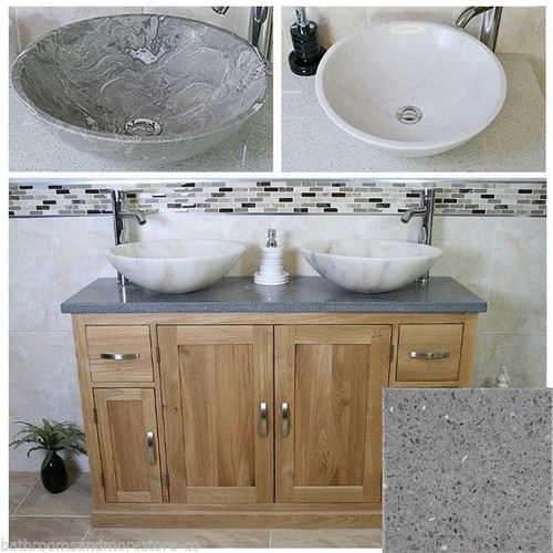 Solid oak bathroom vanity - bathroom,
