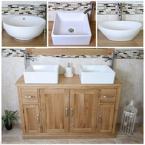 Solid oak bathroom - solid, vanity