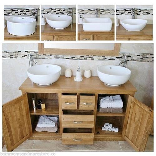 Solid oak bathroom - vanity, unit