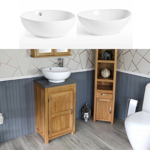 Solid oak bathroom vanity unit - solid,