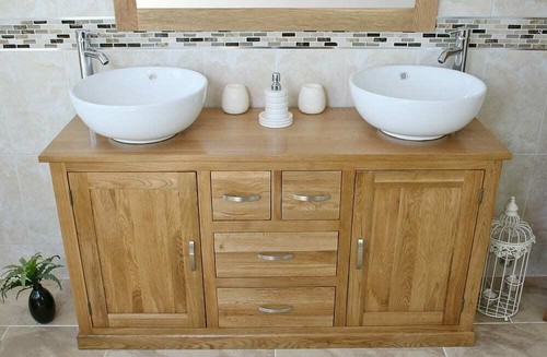 Bathroom vanity unit oak - bathroom, |