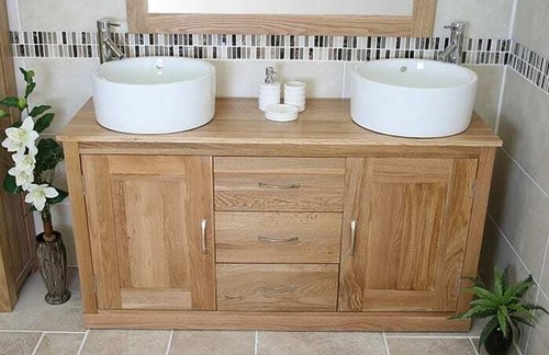 Bathroom vanity unit oak - bathroom,