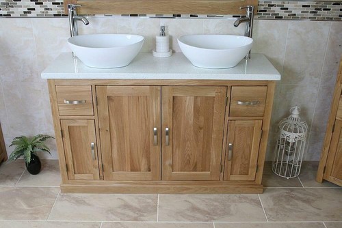 Solid oak bathroom - vanity, unit