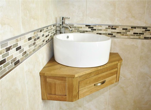 Bathroom vanity unit oak - bathroom,