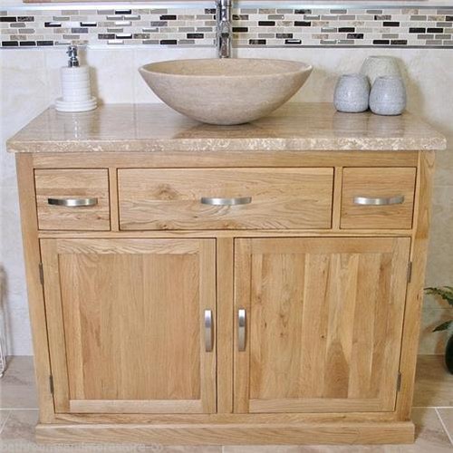 Bathroom vanity unit oak - bathroom,
