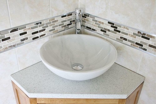 Solid oak bathroom vanity - bathroom,