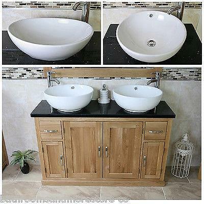 Solid oak bathroom vanity - oak,