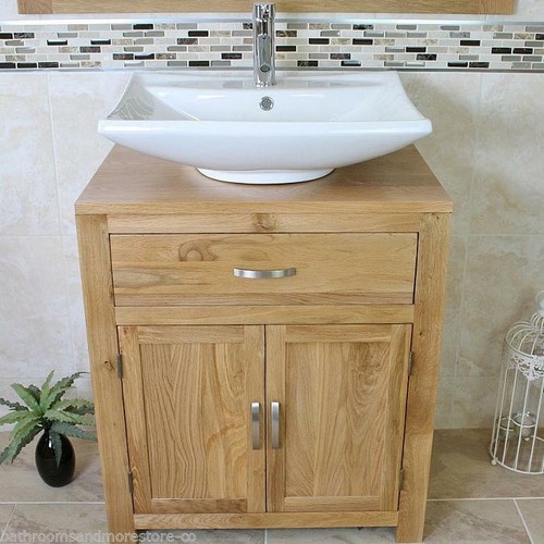 Bathroom vanity oak - oak, cabinet
