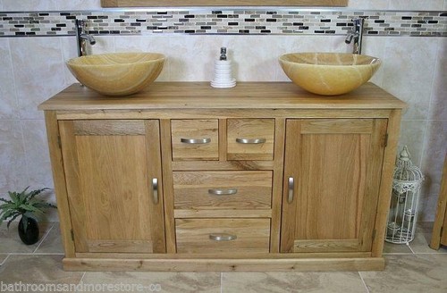 Oak bathroom vanity - oak,