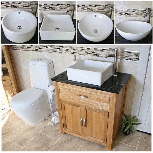 Bathroom vanity unit oak - vanity,
