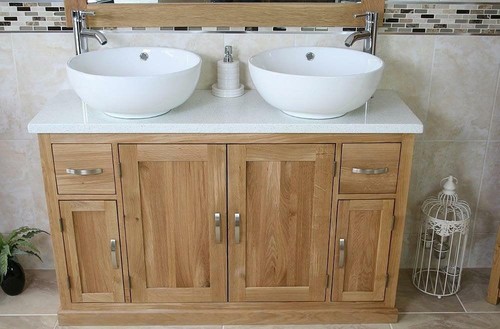 Solid oak bathroom - oak, unit