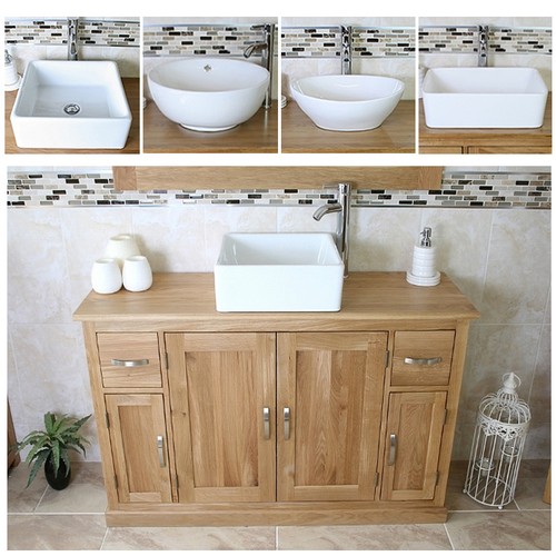 Bathroom vanity unit oak - bathroom,