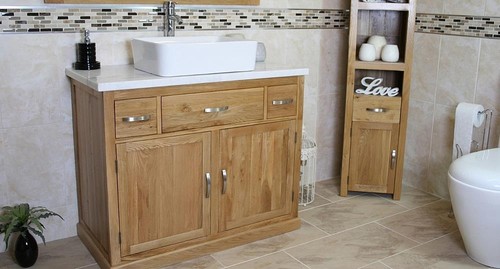 Bathroom vanity unit - vanity, oak
