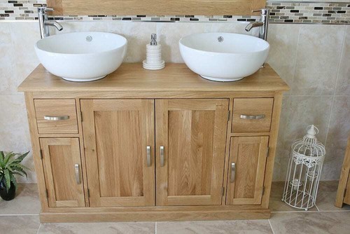 Bathroom vanity unit oak - bathroom,